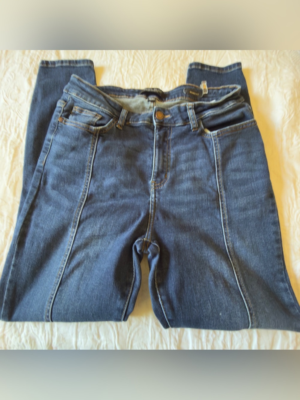 Judy Blue Skinny High-Rise Jeans in Dark Blue Denim